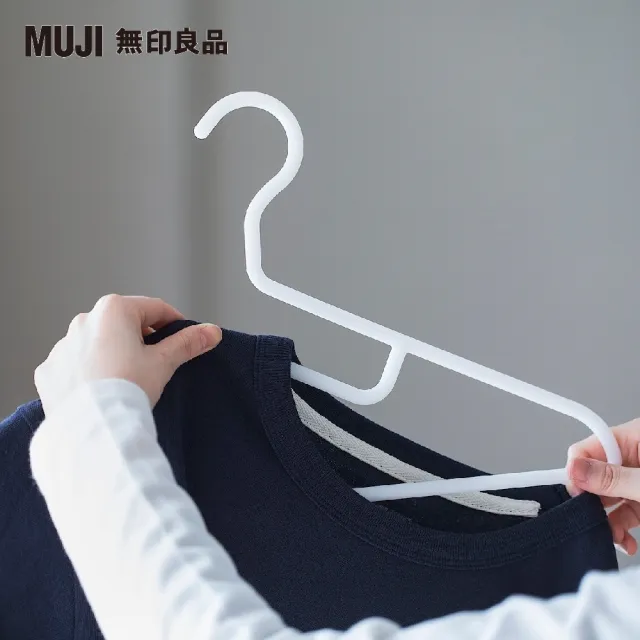 【MUJI 無印良品】聚丙烯洗滌用衣架/3支組/約寬42cm