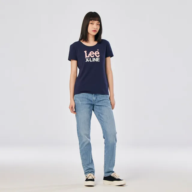【Lee】出清品-女裝 短袖T恤 / 系列大LOGO 共2色 標準版型(LL220028ANJ / LL220028K14)