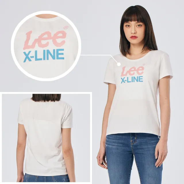 【Lee 官方旗艦】女裝 短袖T恤 / 系列大LOGO 共2色 標準版型(LL220028ANJ / LL220028K14)