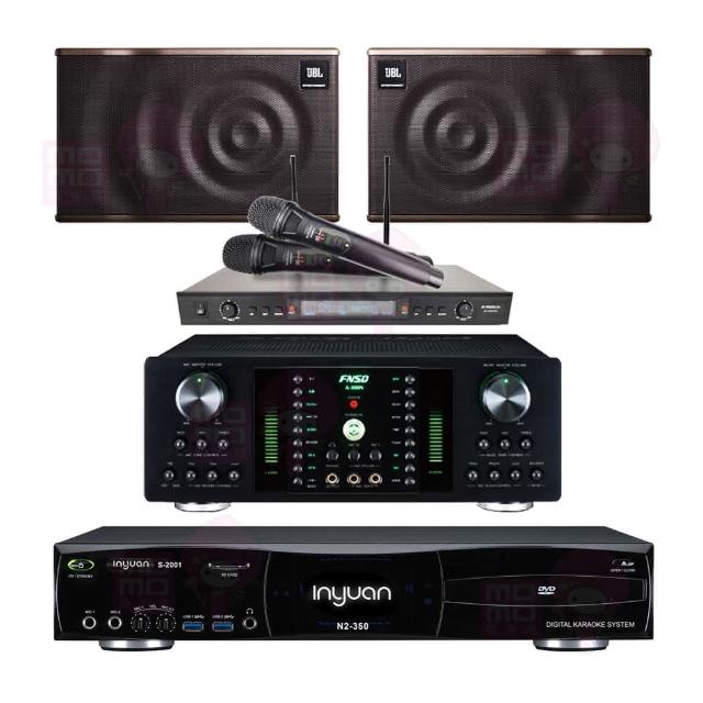 【音圓】S-2001 N2-350+FNSD A-300N+SR-889PRO+JBL MK08(點歌機4TB+擴大機+無線麥克風+喇叭)