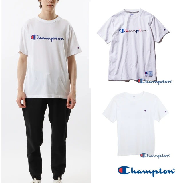 Champion 官方直營-CASUAL圓領印花LOGO上衣