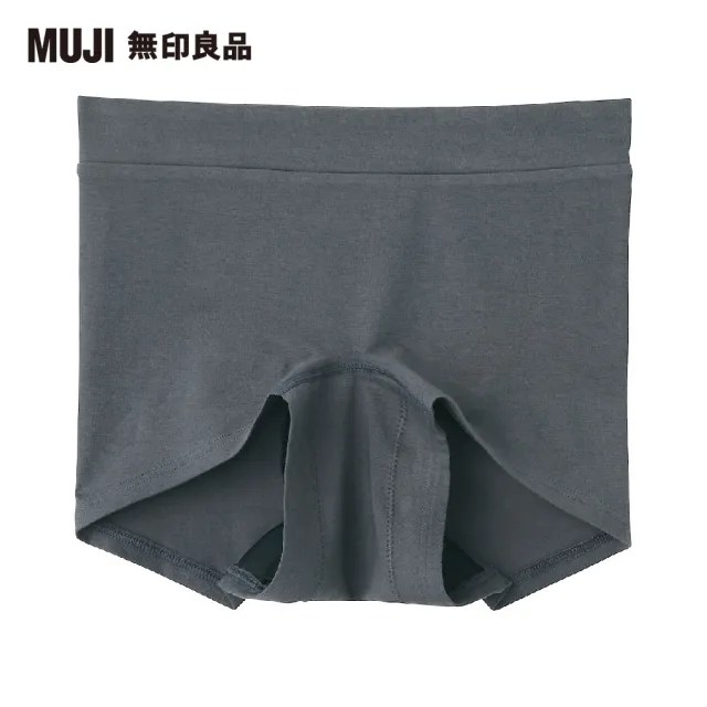 【MUJI 無印良品】女有機棉混彈性天竺拳擊生理內褲(共2色)