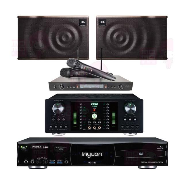 【音圓】S-2001 N2-350+FNSD A-300N+SR-889PRO+JBL MK12(點歌機4TB+擴大機+無線麥克風+喇叭)