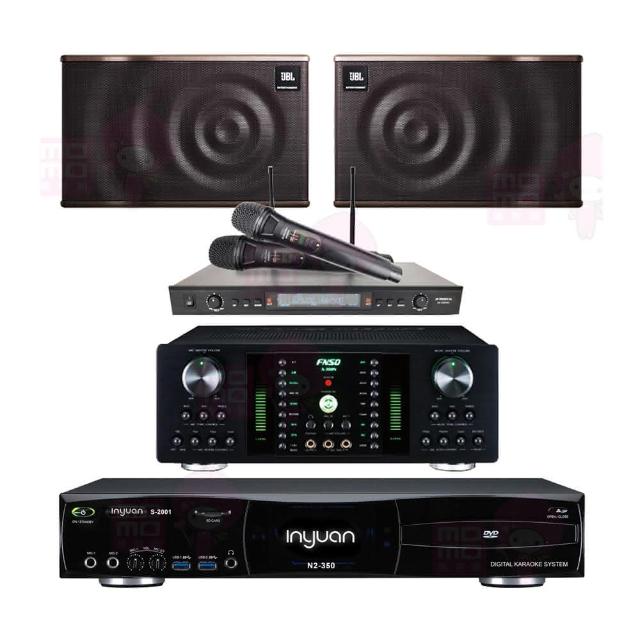 【音圓】S-2001 N2-350+FNSD A-300N+SR-889PRO+JBL MK12(點歌機4TB+擴大機+無線麥克風+喇叭)