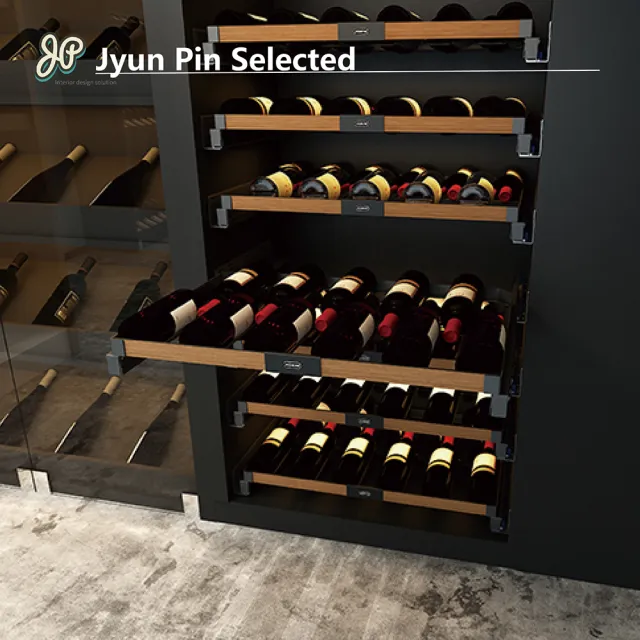 【Jyun Pin 駿品裝修】嚴選紅酒四邊拉籃 FV4090J1(適用體櫃 900 儲藏數量 13瓶)