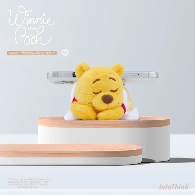 【InfoThink】迪士尼系列暖桌無線充電座(小熊維尼/史迪奇/熊抱哥  任選一入)