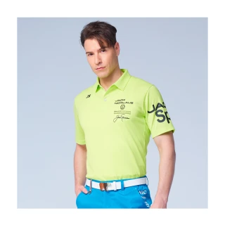 【Jack Nicklaus 金熊】GOLF男款胸前印花高爾夫球衫/POLO衫(綠色)