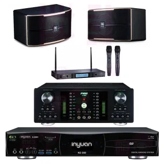 【音圓】S-2001 N2-350+FNSD A-300N+TR-5600+JBL Pasion 10(點歌機4TB+擴大機+無線麥克風+喇叭)