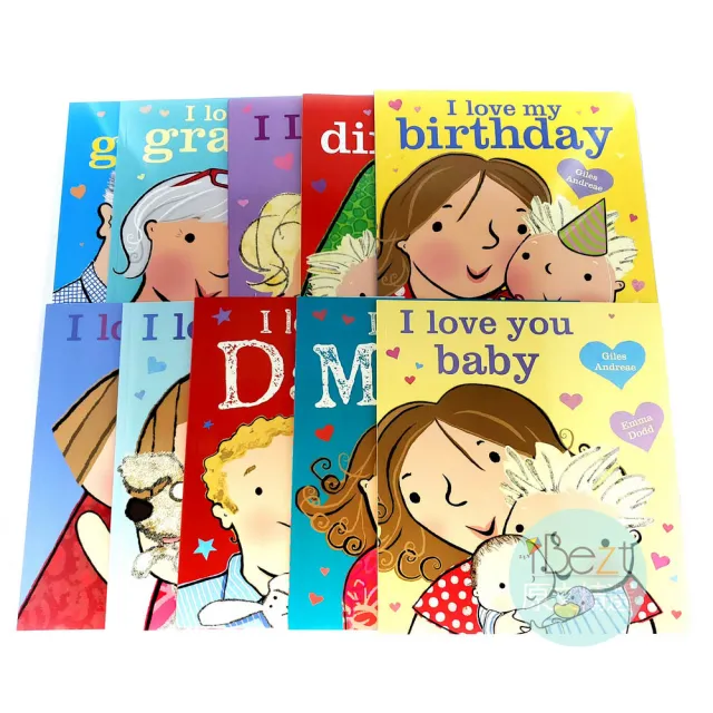 【iBezT】I Love 10 Picture Books Set(孩子的角度描繪出充滿著愛的生活日常)