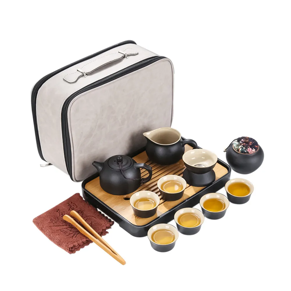 【新藝陶瓷】15件套 旅行功夫茶具套裝組合