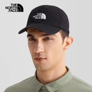 【The North Face】北面男女款黑色舒適透氣休閒運動帽｜5FXLJK3