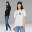 【Lee 官方旗艦】女裝 短袖T恤 / 系列線條LOGO 共2色 Boyfriend版型(LL220034K11 / LL220034K14)