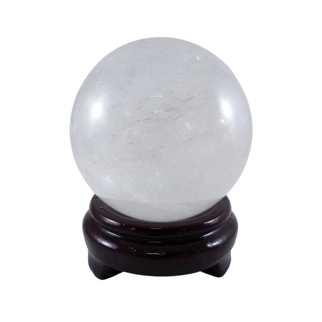 【寶峻晶石館】白水晶球 直徑9.6cm(WB20)