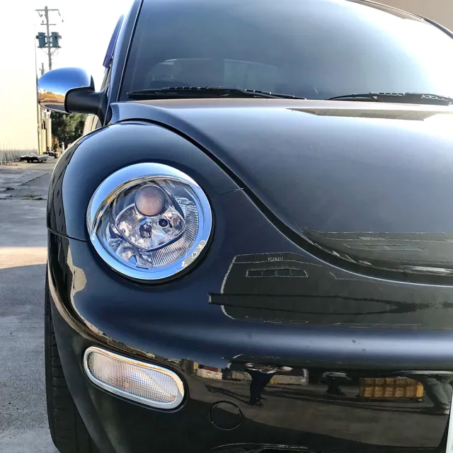 【IDFR】VW 福斯 Beetle 金龜車 1999~2005 鍍鉻銀 前燈框 飾貼(車燈框 前燈框 頭燈框 大燈框)