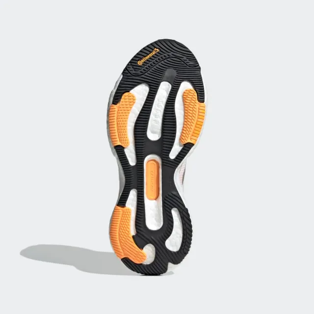 【adidas 愛迪達】運動鞋 跑步鞋 女鞋 白橘 SOLAR GLIDE 5 W(GX5496)