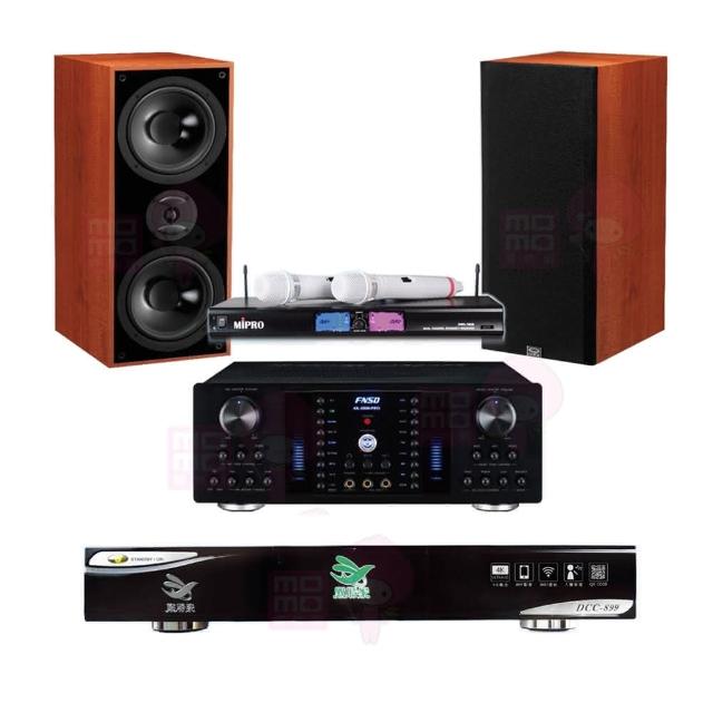 【點將家】DCC-899+FNSD AK-8800 PRO+MR-198+KTF DM-826II(點歌機4TB+擴大機+無線麥克風+喇叭)
