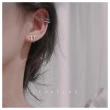【HaNA 梨花】韓國耳骨用無耳洞可．雙層簡約鑽條耳環耳骨夾