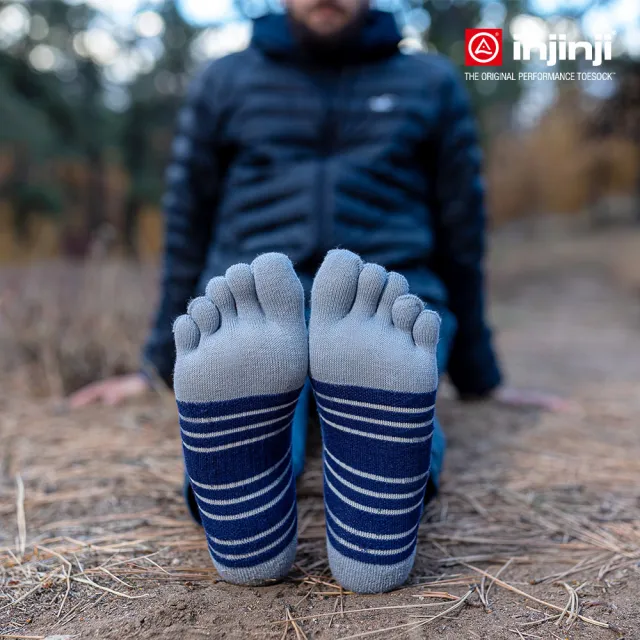 【Injinji】Ultra Run終極系列五趾隱形襪(鈷藍)NAA6558(終極系列 五趾襪 短襪 跑襪 機能襪)