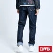 【EDWIN】男裝 大尺碼-E-FUNCTION復刻窄直筒牛仔褲(原藍色)
