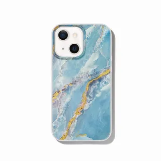 【美國 Sonix】iPhone 13 6.1吋(Ice Blue Marble 冰藍大理石抗菌軍規防摔手機保護殼)