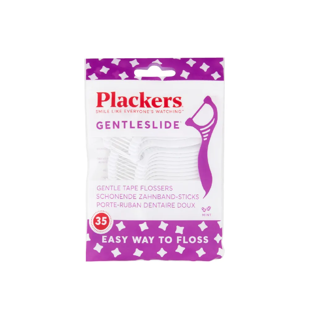 【美國Plackers】柔滑扁線牙線棒(35支裝)