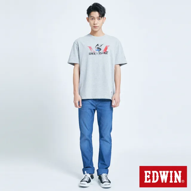 【EDWIN】男裝 JERSEYS迦績EJ3透氣中直筒牛仔褲(拔洗藍)