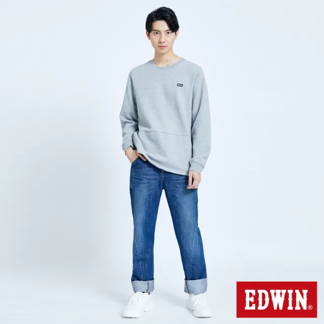 【EDWIN】男裝 E-FUNCTION復刻窄直筒牛仔褲(中古藍)