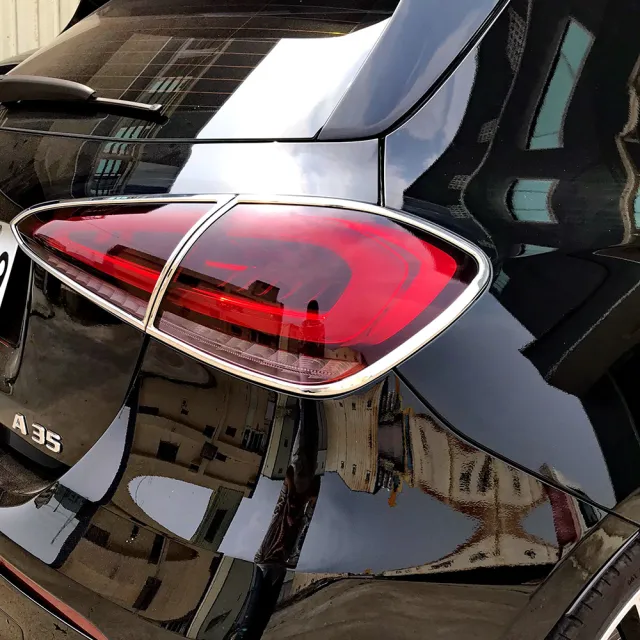 【IDFR】Benz 賓士 A-class W177 2019~on 鍍鉻銀 後燈框 飾貼(車燈框 後燈框 尾燈框)