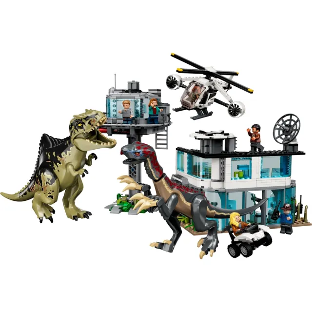 【LEGO 樂高】侏儸紀世界系列 76949 Giganotosaurus & Therizinosaurus Attack(恐龍  越野車)