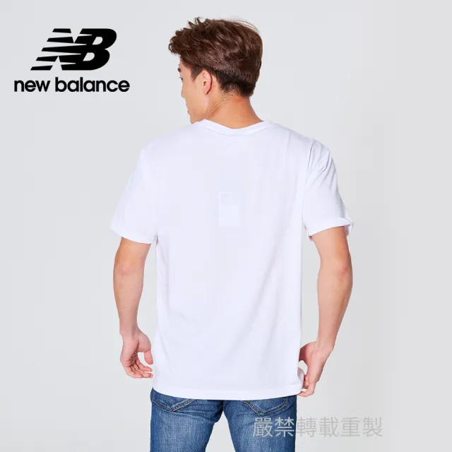 【NEW BALANCE】NB 短袖上衣_男裝_白色_MT21509WT