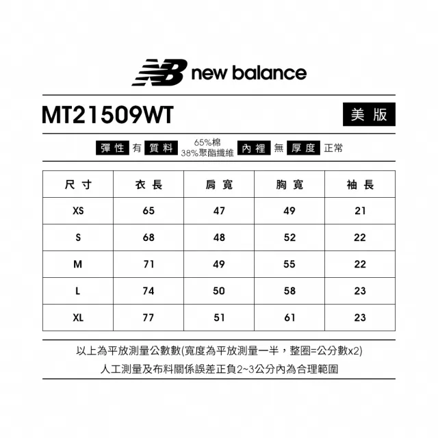 【NEW BALANCE】NB 短袖上衣_男裝_白色_MT21509WT