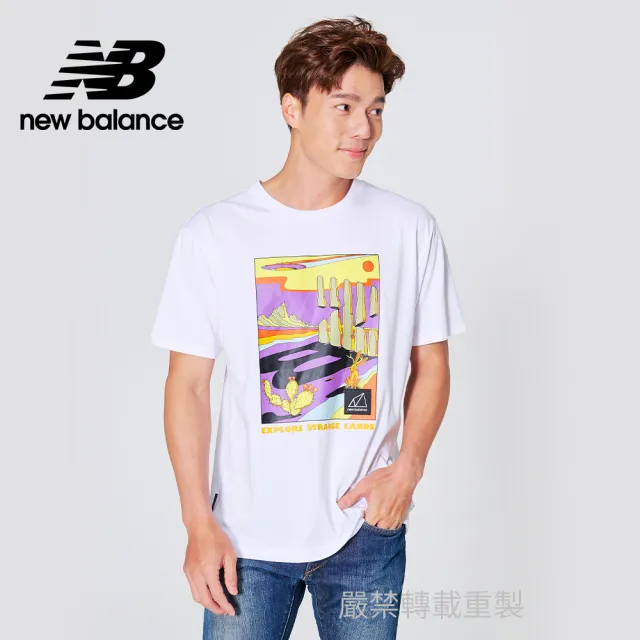 【NEW BALANCE】NB 短袖上衣_男裝_白色_MT21509WT