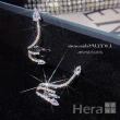 【HERA 赫拉】蛇形設計鑲鑽耳釘耳骨夾 H111021601(飾品)