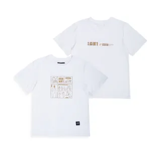 【5th STREET】中性防疫戰士配件印花短袖T恤-白色
