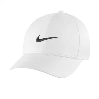 【NIKE 耐吉】帽子 Legacy91 男女款 白 老帽 棒球帽 可調式 遮陽 基本款 透氣(DH1640-100)