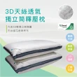 【日禾家居】3D立體天絲透氣獨立筒彈簧枕(1入 枕頭)