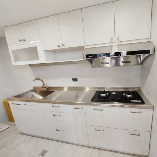 【MIDUOLI 米多里】工藝之美 一字型廚櫃 含三機(米多里設計)