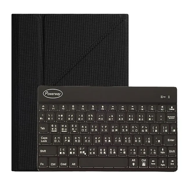 Powerway For iPad 11吋平板專用上座型鋁合金藍牙鍵盤皮套組(四代/三代/二代/一代)