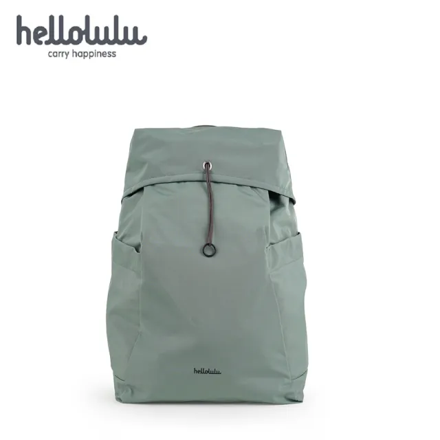 【hellolulu】環保系列JESSE繩扣休閒後背包M-復古綠(HL50335-316)