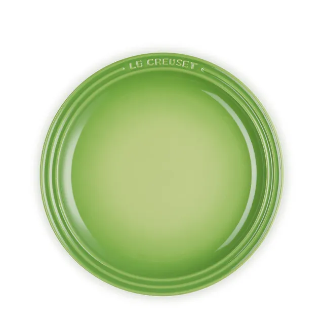 【Le Creuset】瓷器圓盤 23cm(棕櫚綠)