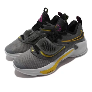【NIKE 耐吉】籃球鞋 Zoom Freak 3 EP 男鞋 銀灰 黃 字母哥 耐磨 低電量 運動鞋(DA0695-006)