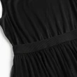 【OUWEY 歐薇】浪漫雙層網紗釘珠造型連身洋裝3222077513(黑/粉)