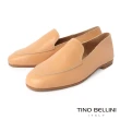 【TINO BELLINI 貝里尼】義大利進口簡約牛皮便仕樂福鞋FZLO0001(米)