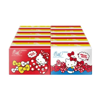 【春風】Hello Kitty 經典風袖珍包面紙 10抽x30包x2串(袖珍面紙)