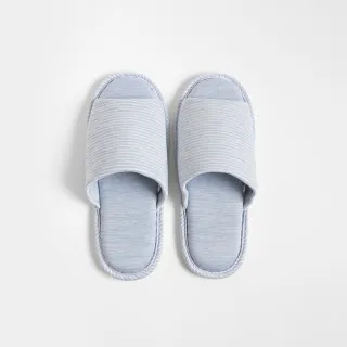 【HOLA】SNOW TOUCH 涼感拖鞋-條紋藍 M