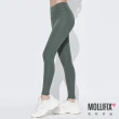 【Mollifix 瑪莉菲絲】小尻長腿訓練剪剪褲、瑜珈服、Legging(灰湖綠)