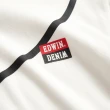 【EDWIN】男裝 BASIC印花長袖T恤(白色)