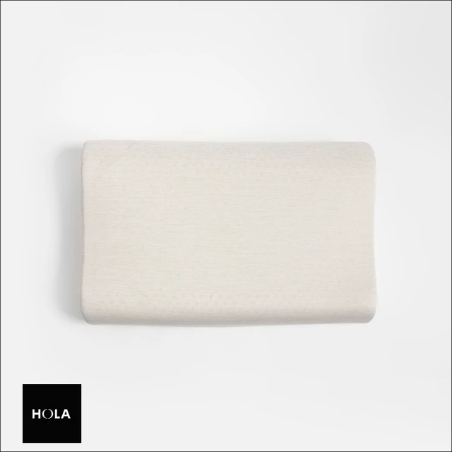 【HOLA】SNOW TOUCH 涼感乳膠枕曲線型H10/12-素色灰