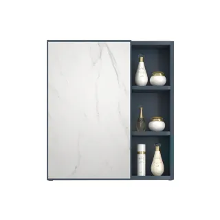 【杜拉維斯】簡約太空鋁合金輕奢歐式浴室鏡櫃(超大儲量/不生銹不開裂/環保鋁材/承重性強)