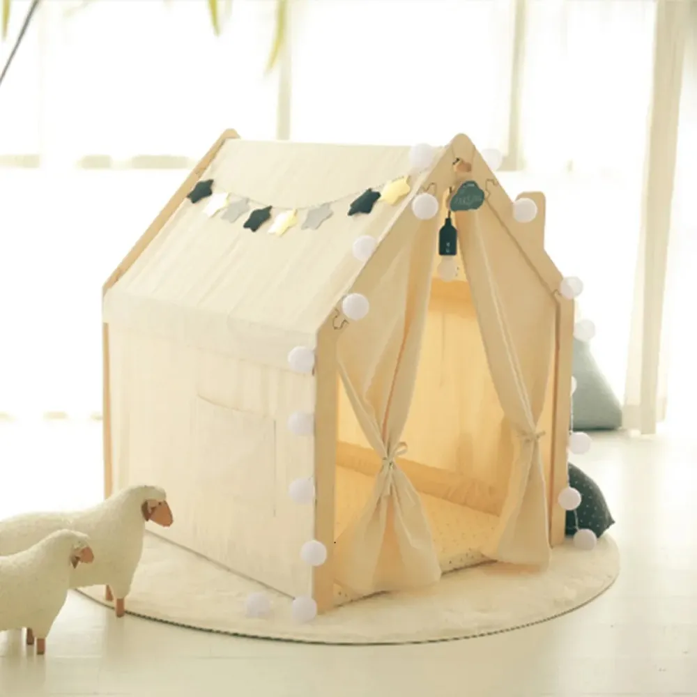 【Naspa】韓國手工製頂級遊戲木屋-美型卡榫結構兒童帳篷遊戲床韓劇同款(MOMO獨家花色-橡膠槌版)